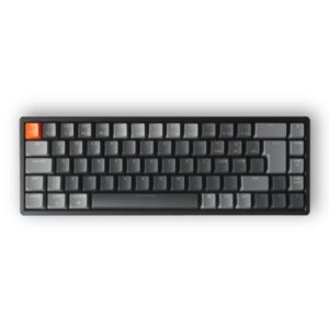 Keychron K6 RGB Wireless Hot Swap - Gateron Brown - Gaming Tastatur - Uden Numpad - Nordisk - Grå