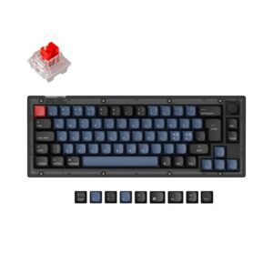Keychron V2 QMK/VIA Knob - K Pro Red - Gaming Tastatur - Uden Numpad - Nordisk - Sort