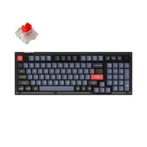 Keychron V5 QMK/VIA Knob - K Pro Red - Gaming Tastatur - Nordisk - Sort