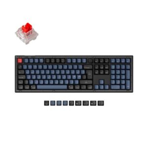 Keychron V6 QMK/VIA Knob - K Pro Red - Gaming Tastatur - Nordisk - Sort