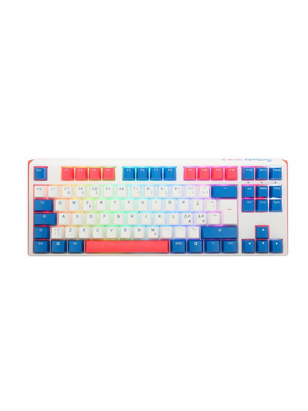 Ducky One 3 - Bon Voyage ND - TKL - Gaming Tastatur - Uden Numpad - Nordisk - Hvid