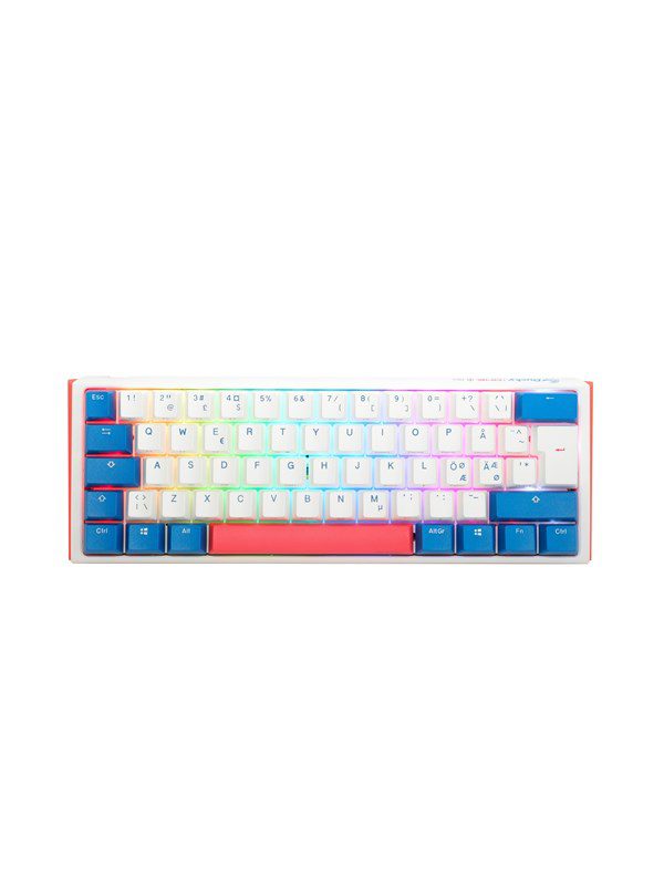 Ducky One 3 - Bon Voyage ND - Mini 60% - Gaming Tastatur - Uden Numpad - Nordisk - Hvid