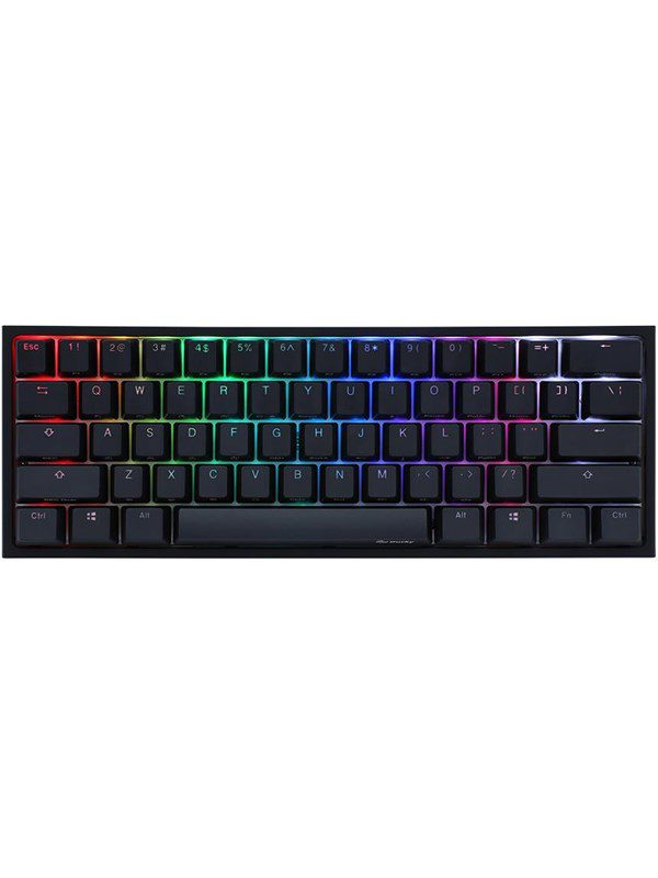 Ducky One 2 Pro - Classic Black / White ND - Mini 60% - Gaming Tastatur - Uden Numpad - Nordisk - Sort