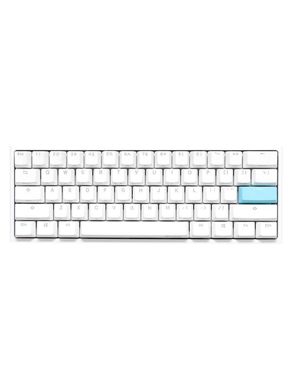 Ducky One 2 Pro - Classic Pure White ND - Mini 60% - Gaming Tastatur - Uden Numpad - Nordisk - Hvid