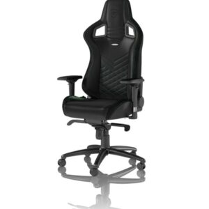 noblechairs EPIC Series - Black / Green Gamer Stol - Sort / Grøn - PU Læder - Op til 120 kg