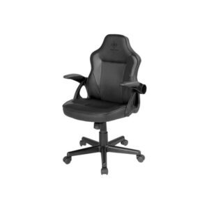 DELTACO GAMING DC120 Junior Gaming Chair Gamer Stol - Sort - PU Læder - Op til 80 kg