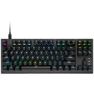 Corsair K60 PRO TKL RGB - OPX - US - Gaming Tastatur - Uden Numpad - Amerikansk engelsk - Sort
