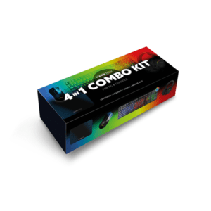 MAXX TECH 4in1 Gaming Combo Kit (PC (Xbox & PS) - Gaming Tastatur - Engelsk - UK -