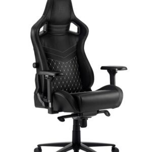 ZEN GAMING CHAIRS ZEN NARA REAL LEATHER GAMING CHAIR Gamer Stol - Sort - Læder - Op til 130 kg