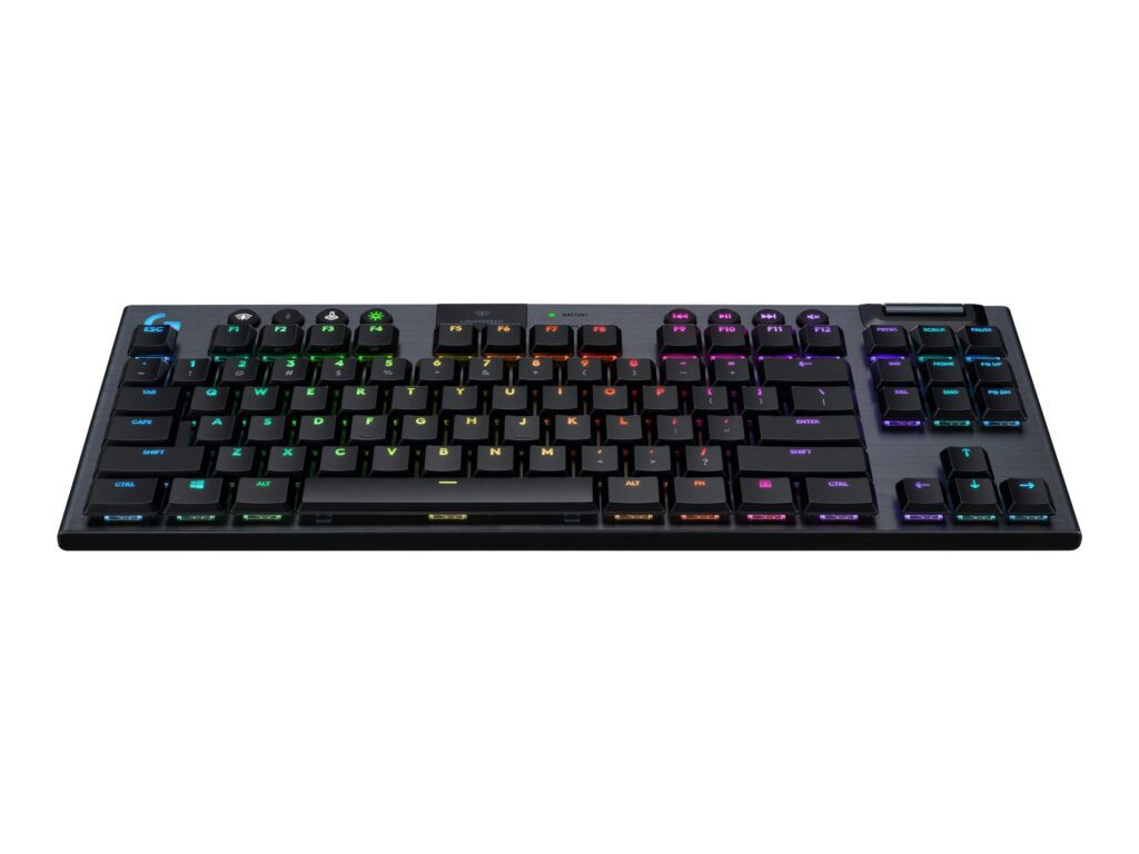 Logitech G915 TKL Tenkeyless LIGHTSPEED Wireless RGB Mechanical Gaming  Tastatur Mekanisk LIGHTSYNC Trådløs Nordisk