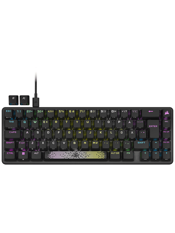 Corsair K65 PRO Mini 65% Optical OPX - ND - Gaming Tastatur - Uden Numpad - Nordisk - Sort