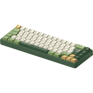 IQUNIX F65 Camping RGB TTC Gold Pink - Gaming Tastatur - Nordisk - Grøn
