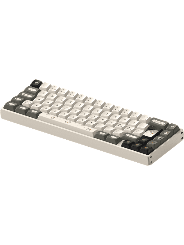 IQUNIX F65 Hitchhiker RGB TTC Holy Panda - Gaming Tastatur - Nordisk - Beige